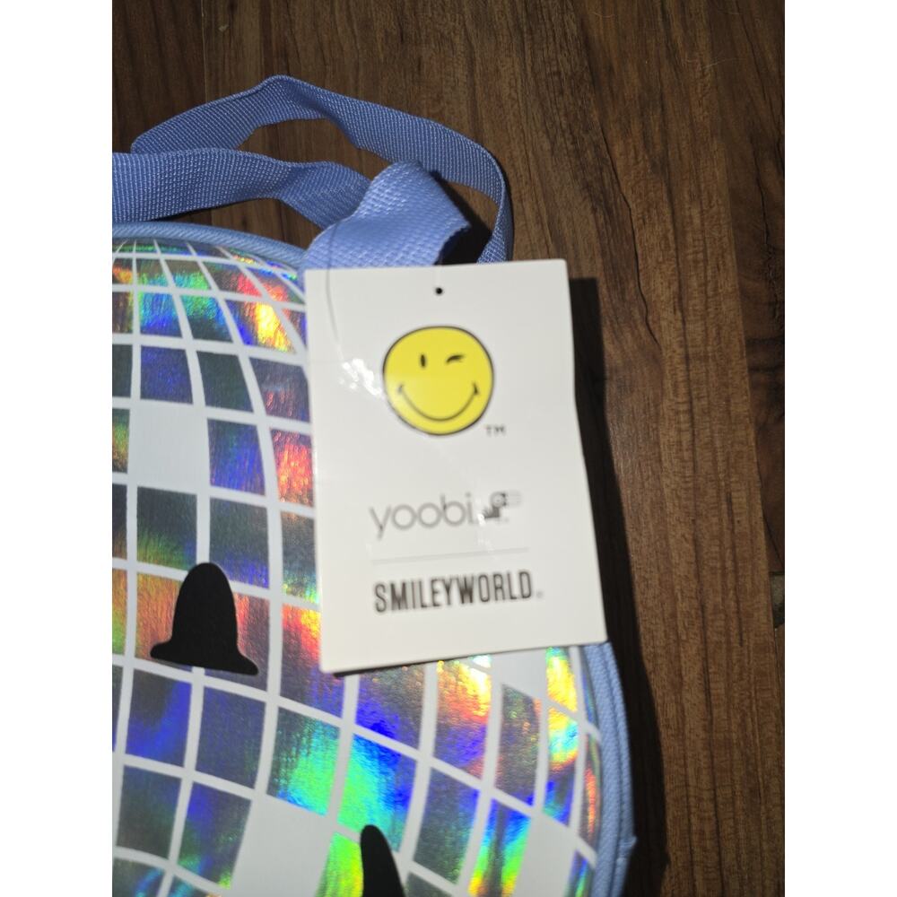 Kids Lunch Bag – Smiley Face Disco Ball Insulated School Tote / NWT Target! - Picture 3 of 6